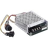 dc10v-50vpwmスピードコントローラー 10V - 55V 40A DCモーター スピードコントローラガバナー PWMコントローラモータ スピードレギュレータ デジタル表示の反転方向スイッチ付き 逆転方向設定 正転逆転スピードコントローラー