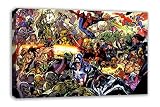 マーベルDC Comic文字キャンバス壁アート 30" X 18" DP_2314