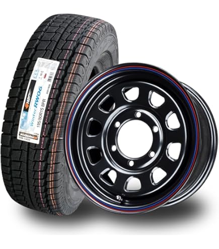 ハイエース　200系　純正アルミ　スタッドレスタイヤセット BRIDGESTONE 4本 トヨタ 200系 ハイエース純正 15インチ6H 6穴