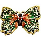 Objet D'Art Release #431 "Serra Da Arrabida" Portugese Butterfly Hadnmade Jeweled Enameled Metal Tri