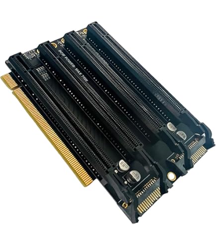 Amazon.co.jp: PCIE 16X ～ 4 ポート分割拡張カード PCIE 16X ～ 4
