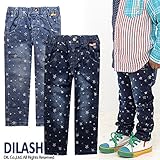 (ディラッシュ)DILASH 春'15 ストレッチ星柄jガードデニムテーパードパンツ 80 ネイビー