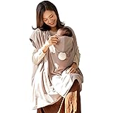 コニー防寒ケープ (Konny) 着るタイプ 抱っこ紐防寒ケープ 抱っこ紐ケープ 抱っこ紐カバー 抱っこひもケープ 抱っこひもカバー ベビーケープ 足まで暖かく 秋冬 お出かけ必須品 ベビーカーフットマフ 簡単装着 ポケット付き フード付き 他の抱っ