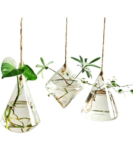 Amazon.co.jp: Yaomiao ステンドグラス ハンギングプラントテラリウム