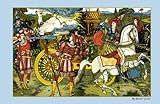 Walter Crane : The Hind in the Wood – Leap印刷ファブリック壁ステッカー 20x13 16142-AC-W