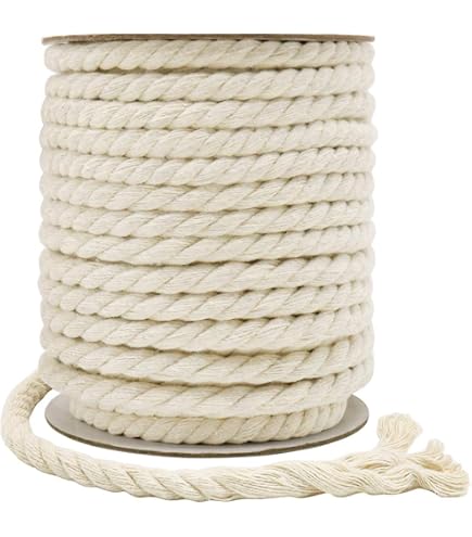 thumbnail image 2 of 1/4 Inch Thick Jute Cord For Crafts Tenn Well 6mm Jute Rope, 66 Feet Strong And Thick Twine Rope For Crafting, Gardening, Cat Scratching Post, Packing, Home Decor, Christmas Decorations Twine For Crafts 2 of 14