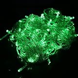 modoao イルミネーションライト 電池式 8モード点灯 10m 銅線 100LED 防水 単3電池 電飾 ストリングスライト 結婚 誕生日 クリスマス 休日 パーティー (グリーン)