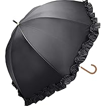 Amazon | 晴雨兼用 日傘 UVカット 2段フリル×ヒートカット加工