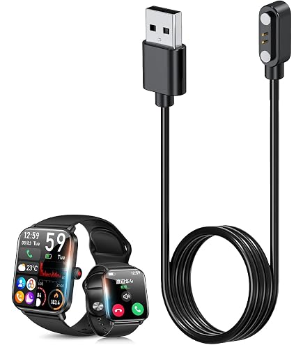 Amazon.co.jp: For OMMQ HT8 1.43インチ スマートウォッチ 充電 