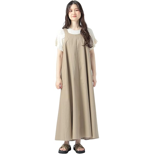 【極美品】マイラン 2WAYオフショルダーワンピース リネン 近年モデル S ドライリネンオフショル2WAYワンピース/速乾・接触冷感｜BIGI