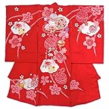 初着 赤 鈴 [お宮参り 祝い着]