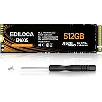 ほぼ未使用　EN605 2TB SSD M.2 2280 【3D TLC採用】④ Amazon | EDILOCA EN605 SSD 512GB PCIe Gen 3.0×4 NVMe1.3 M.2 2280