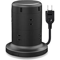 Amazon.co.jp: エレコム 電源タップ タワー型 延長コード [ 8