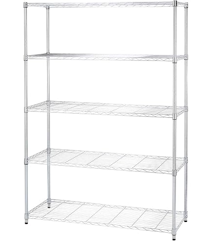 Amazon｜棚 ルミナス互換 メタル ラック 幅120 5段 スチールラック 