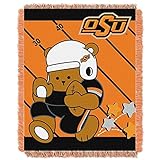 NCAA Oklahoma State Cowboys Fullback Woven Jacquard Baby Throw Blanket 36x46-Inch [並行輸入品]