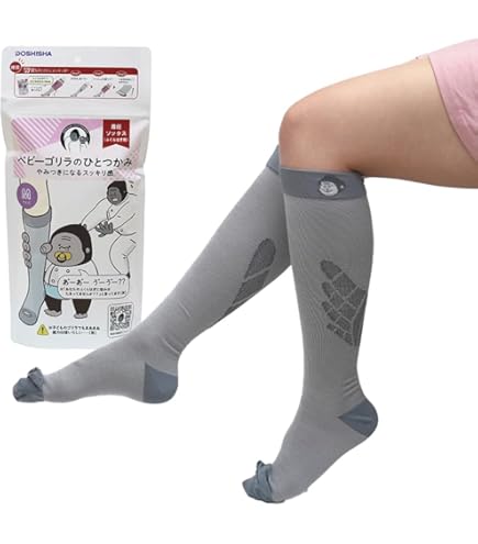 Amazon | ムクミキュアオープントゥタイプ 着圧ソックス SMサイズ 1足
