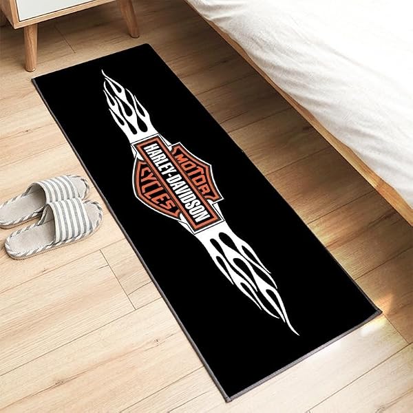 Howorr Motorcycle Floor Mats 40-240cm 42 Pattern Designs Washable Non-slip Oil Absorbent Garage Floor Parking Mat Suitable for Bicycle and Motorbike Parking and Maintenance Carpet for Bike or Bicycle - 1