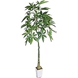 人工観葉植物 フェイクグリーン 光触媒 造花 人工植物 【パキラ 高さ150CM】観葉樹 消臭 抗菌 インテリアグリーン おしゃれ オフィス 室内 装飾