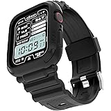 [elkson] アップルウォッチ バンド Apple Watch 45mm 44mm バンパーケース付き 頑丈なメンズバンド Apple Watch SE2 iWatch Series 9 8 7 6 5 4用, Quattro Pro Serie