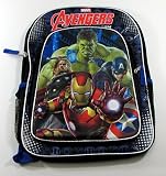 Marvel Avengers Age of Ultron 16" Backpack - 3D Molded Battle Ready Iron Man with Printed Captain Am