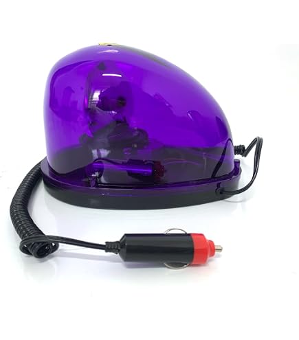 回転灯紫　LED 12v 24v 磁石　マグネット　シガーソケット Amazon.co.jp: Hubiuyo カタツムリ型回転警告灯 回転灯 回転式警告灯