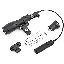 Micro RONI 500ルーメン フラッシュライトマウントクリップユニット 4 PACK) MCK FLASHLIGHT and 3 BATTERIES CR123, Fits All Gens