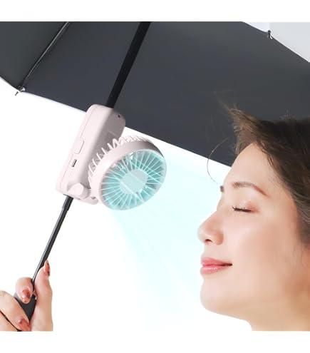 Amazon.co.jp: Sishibela Parasol, Handy Fan, Small, Portable Fan, 3 