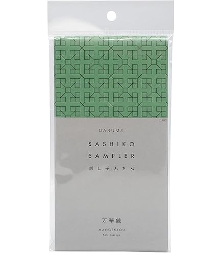 Amazon | ダルマ(DARUMA) 刺し子ふきん 一目刺し 白 No. 1164