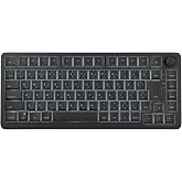 AIM1 Instant Rapid Trigger 0.000 inch (0.01 mm) Gaming Keyboard, Japanese Layout, 75% Size, 8,000 Hz Polling Rate, Black