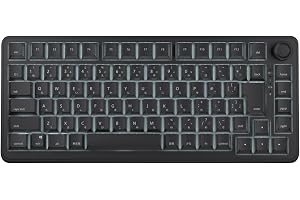 AIM1 瞬 ラピッドトリガー 0.01mm ゲーミングキーボード 日本語配列 75%サイズ ポーリングレート8000Hz対応 MATATAKI ブラック