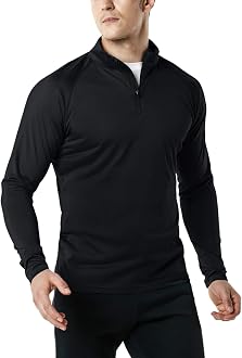 4 Zip Pullover Long Sleeve Shirt 