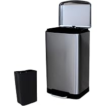 Amazon｜40リットル ゴミ箱 大容量 洗える インナーボックス付 ペダル