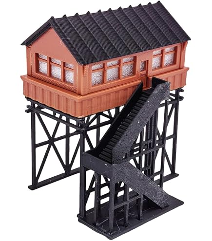Amazon | Outland Models 鉄道模型風景 駅オーバーヘッド信号ボックス