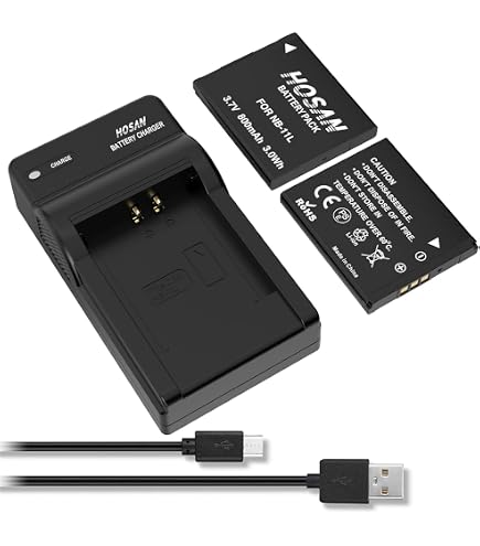 Batterie NB-4L 1200mAh + Chargeur LCD USB Pour Canon IXUS 50 55 60 65 75 80 100 110 115 120 130 IS 220 225