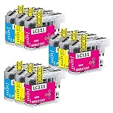 【SMILE CAT】ブラザー用LC111互換インク LC111-4PK互換インクカートリッジ（3C/3M/3Y)ブラザー lc111 インクカートリッジ 9本セット, ICチップ付き 残量表示機能付き 対応機種 DCP-J952N DCP-J957N DCP-J752N DCP-J552N DCP-J557N MFC-J870N MFC-J820DN MFC-J720D など
