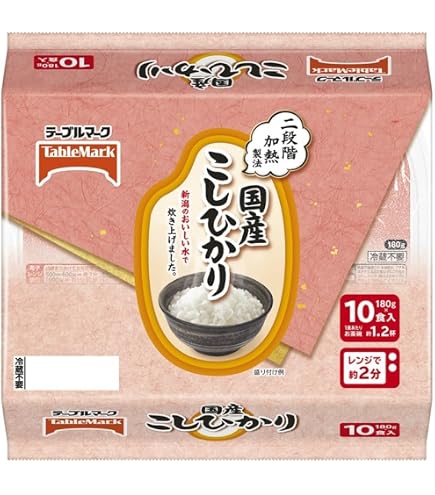 【格安】テーブルマーク国産こしひかり　180g×10食入　10袋 Amazon | テーブルマーク 国産こしひかり 10食 | テーブルマーク
