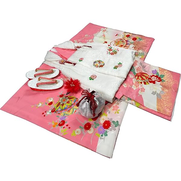 産着 お宮参り用品 着物 女の子 あこがれゆめ　ゆんぴ Amazon.co.jp: [あこがれゆめ] お宮参り 女の子 着物 女児祝着