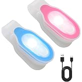 2PCS Nurse Night Light Hands Free, Torch Rechargeable Emergency Flashlight, Clip-On LED Flashlight for Nightshift Walking Run