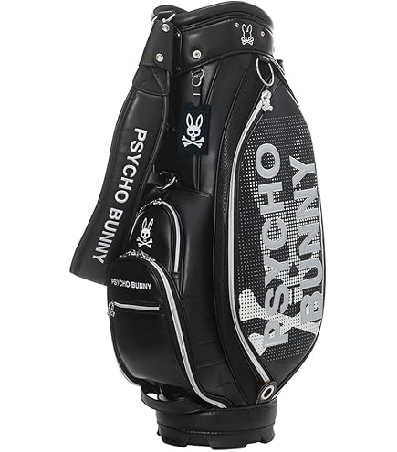 サイコバニー スタンド式キャディーバッグ PBMG4FCA ブラック Amazon | サイコバニー（Psycho Bunny） キャディバッグ