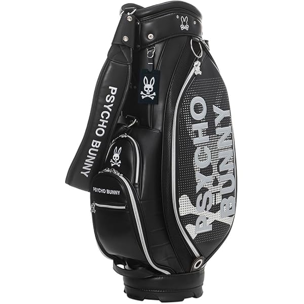 Psycho Bunny サイコバニー スタンド式 キャディバッグ 美品！ サイコバニー 2024年秋冬モデル ユニセックス BLACK SELECTION