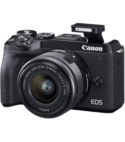 美品♪ Canon EOS M6 Mark II ブラック USED Canon EOS M6 Mark II Mirrorless Digital Camera Body, Black