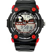 Amazon | スヌーピー 腕時計 50M防水 5気圧 グッズ ブラック