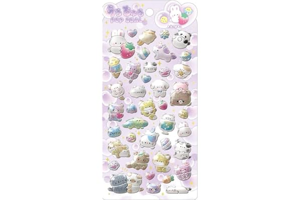 クラックス CRUX うるちゅる ポップシール アニマル ぷっくり 立体 スマホデコ 推し活 125915