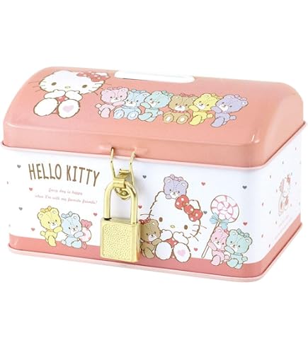 Amazon | サンリオカギ付き缶バンク ガールズピンク／マイメロディ