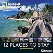 National Geographic 12 Places to stay 2019 Broschuerenkalender: Naturkalender teNeues