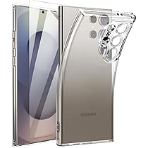 Amazon.co.jp: Galaxy S25 Ultra ケース クリア ガラスフィルム付き