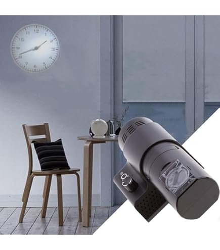 Amazon.co.jp: DETAIL Projection clock Roman white プロジェクション