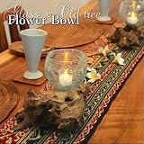 MANJA GCT-0211-B バリガラス×流木フラワーボウル（B) 花瓶 小物入れ アジアンインテリア