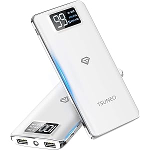 【2019最新版】モバイルバッテリー 大容量 15600mAh スマホ充電器 LCD残量表示 2つUSB出力ポート(1A…