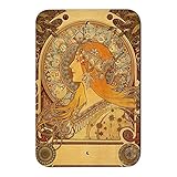 Zodiac Alphonse Muchaアール・ヌーヴォーホームビジネスオフィスSign 6" x 9" SIGN.WOOD.9X6.Z000383_8